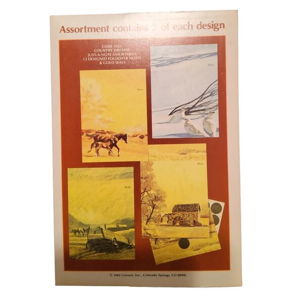 Vintage 1982 Current Country Dreams Set Just A Note Set Not Complete #1325(Gg74) - Picture 2 of 6